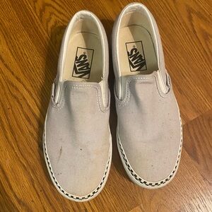 Lavender Platform Slip on Vans